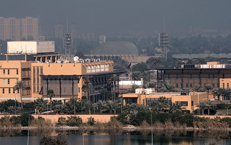 A general view of the US Embassy at the Green zone in Baghdad, Iraq. (Reuters Photo)