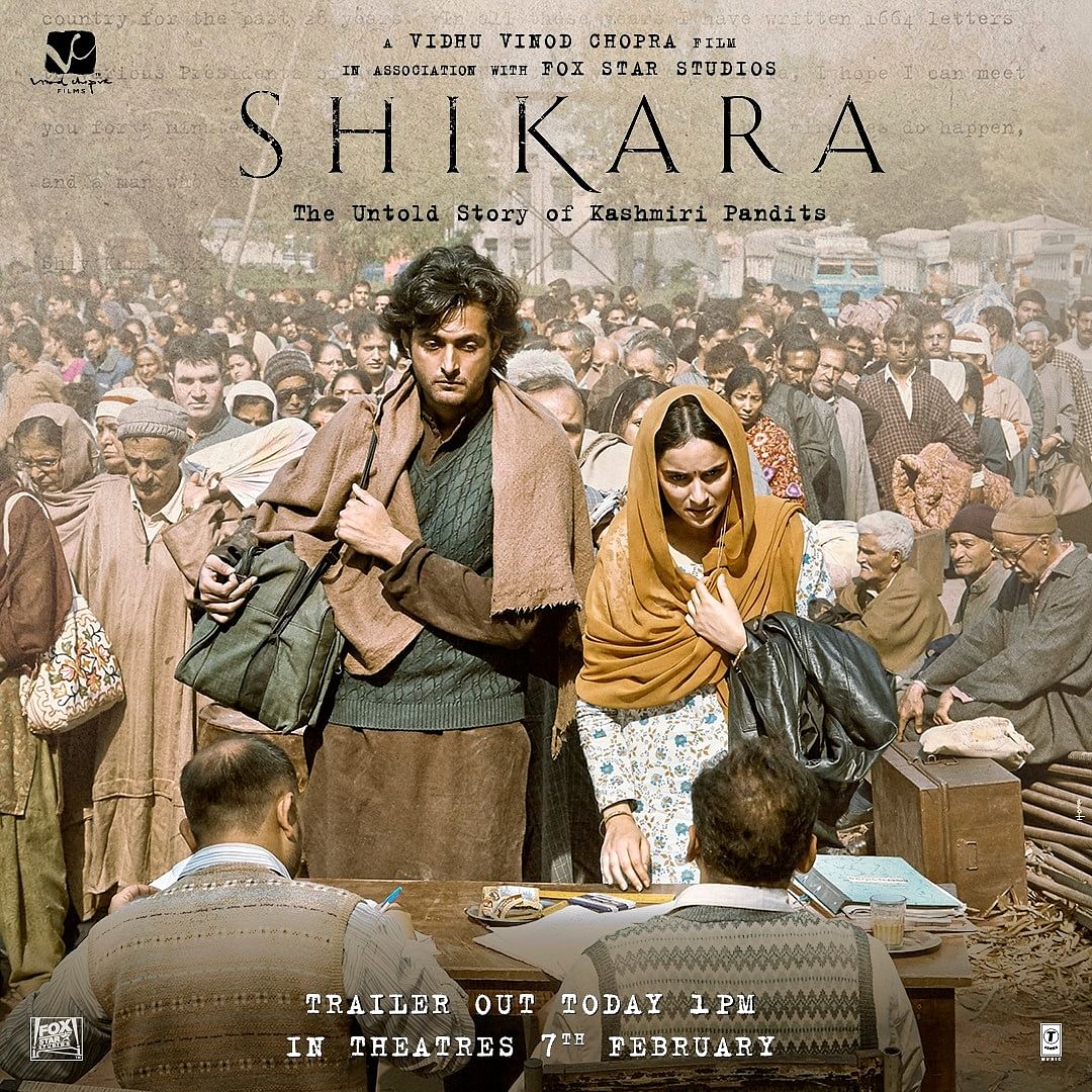 Official poster of Shikara. (Photo: Twitter/@VVCFilms)