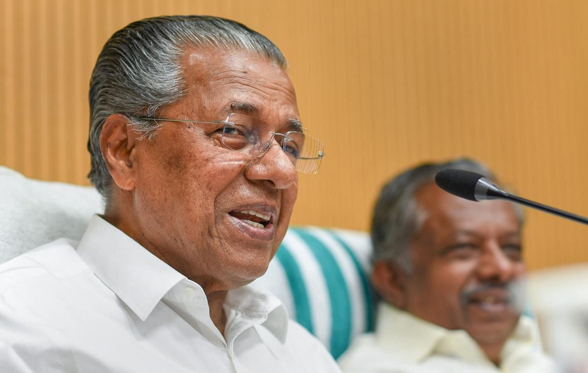Vijayan, who is also also a senior leader of the CPI(M), said his government is planning to permit women factory workers to do night duty, as it would help empower women. (PTI Photo)