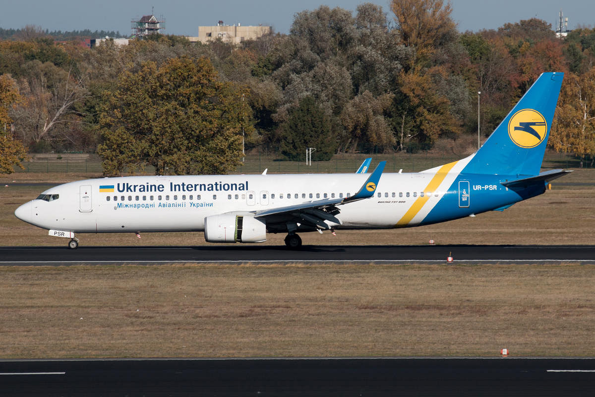 Ukraine International Airlines Boeing 737-800 taxis at Berlin Tegel airport, Germany October 31, 2018. REUTERS/File