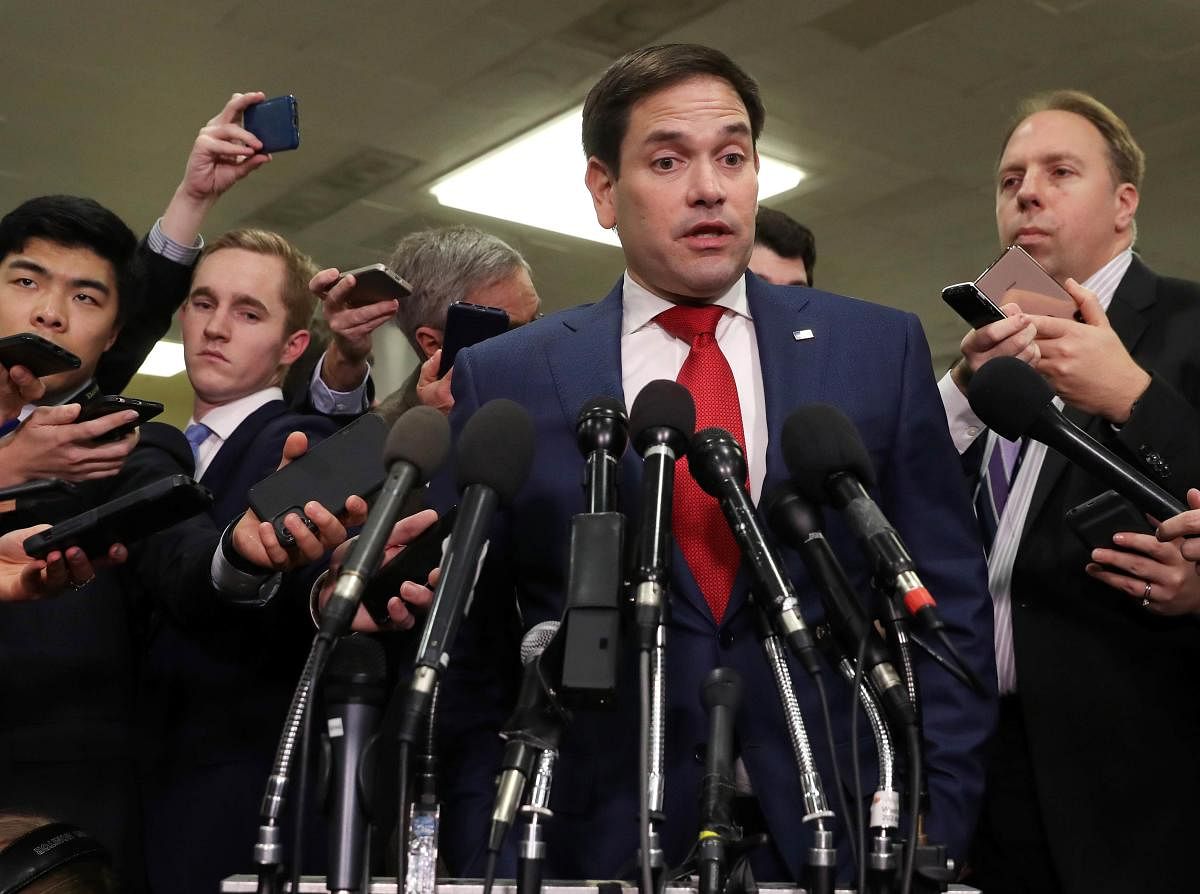 The committee was co-chaired by Marco Rubio who vowed to pass an act for sanctions on China despite Chinese backlash. Photo: AFP
