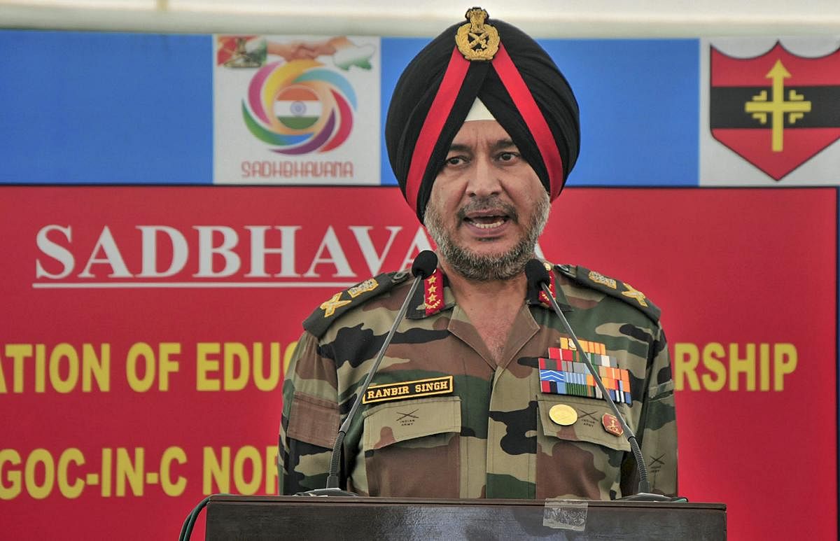 Lt Gen Ranbir Singh (PTI Photo)
