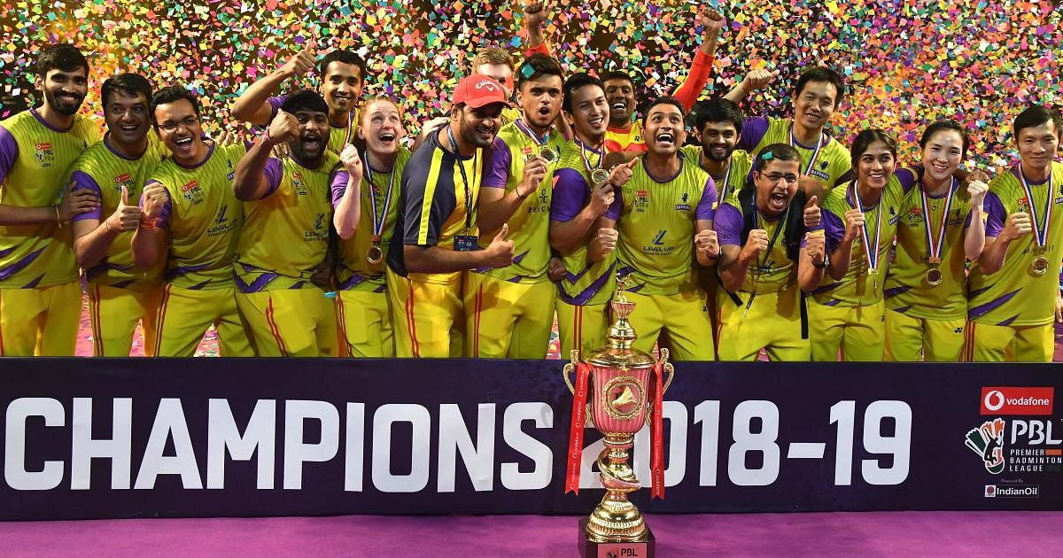 Bengaluru Raptors were the champions of the Premier Badminton League last year. DH PHOTO FILE PHOTO 