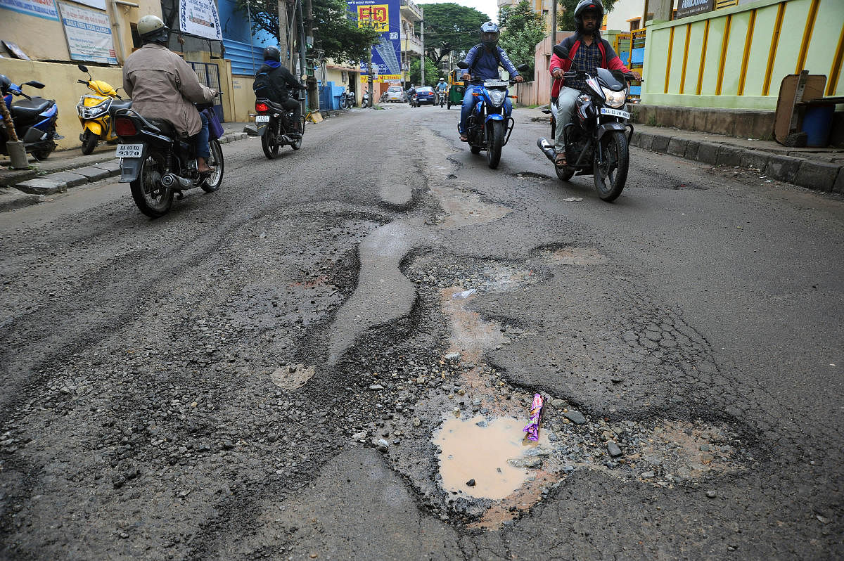 The BBMP has often received flak for potholes and craters on Bengaluru roads.