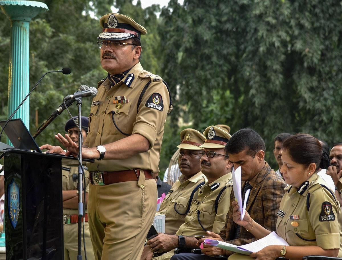 Hyderabad Police Commissioner Anjani Kumar (PTI Photo)