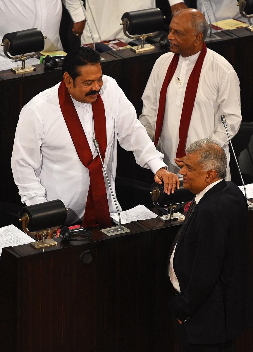 Sri Lanka's Prime Minister Mahinda Rajapaksa (AFP Photo)