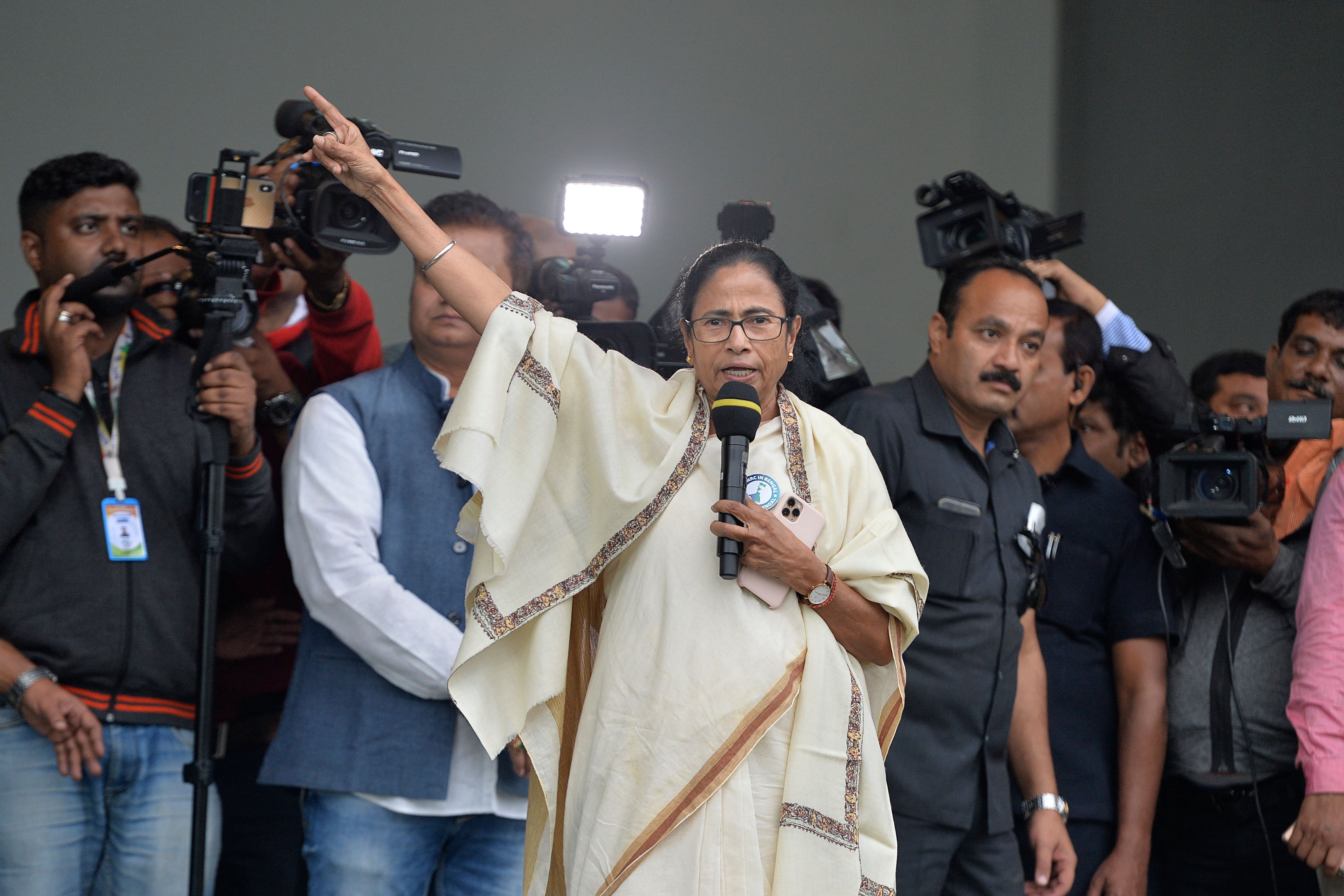 Chief minister of West Bengal state and leader of the Trinamool Congress (TMC) Mamata Banerjee. (AFP Photo)