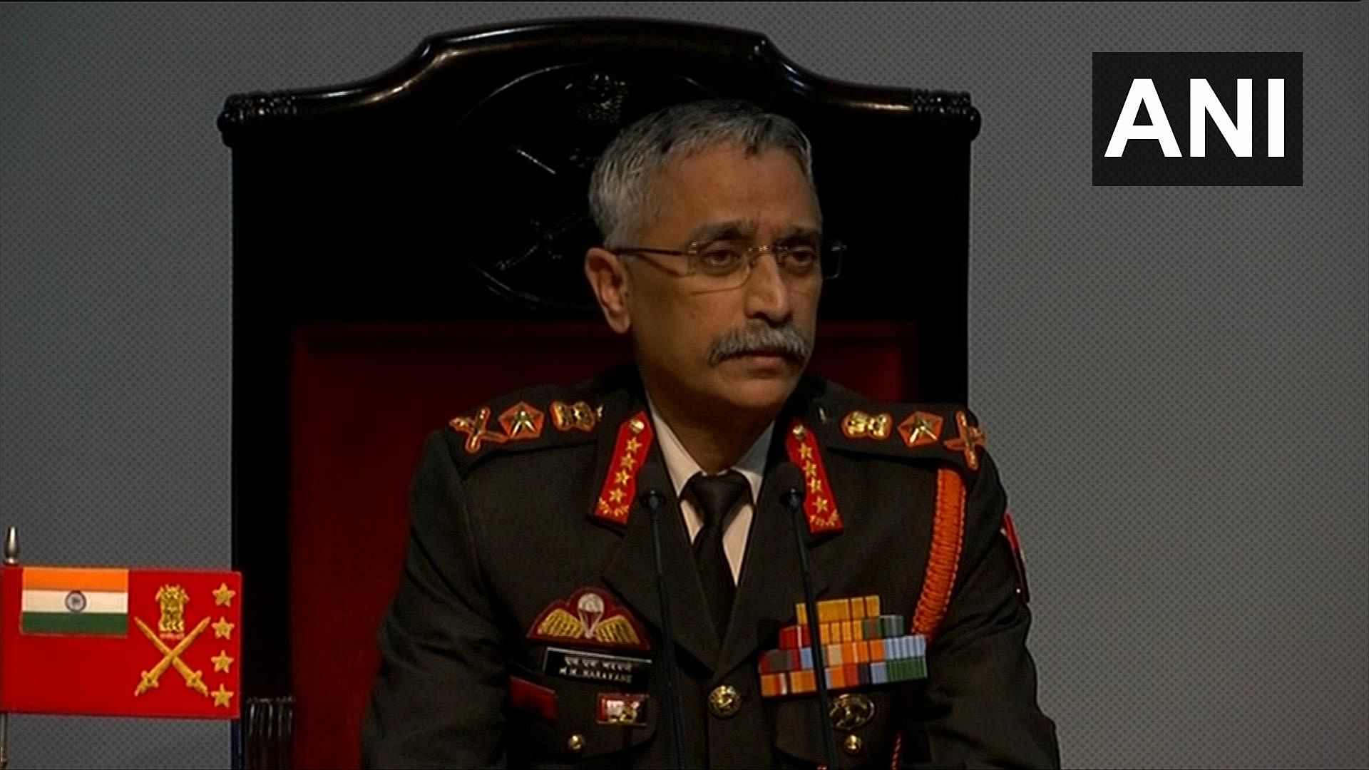 Army Chief General Manoj Mukund Naravane. (ANI Photo)