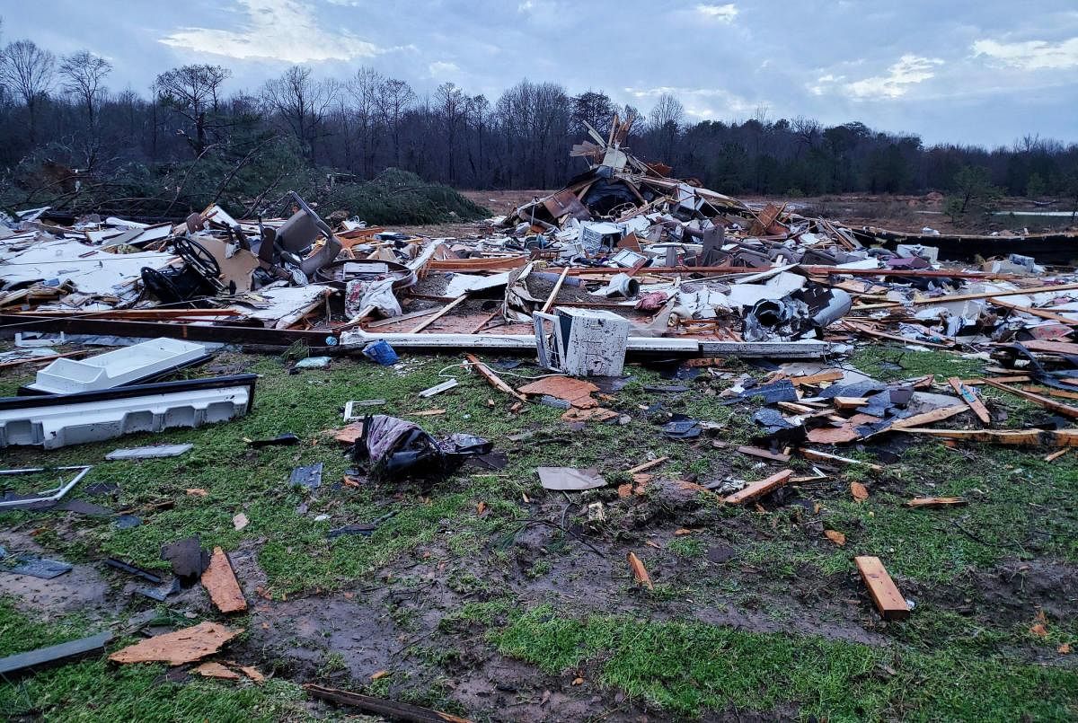 Severe storms sweeping across the southern US. (AFP Photo)