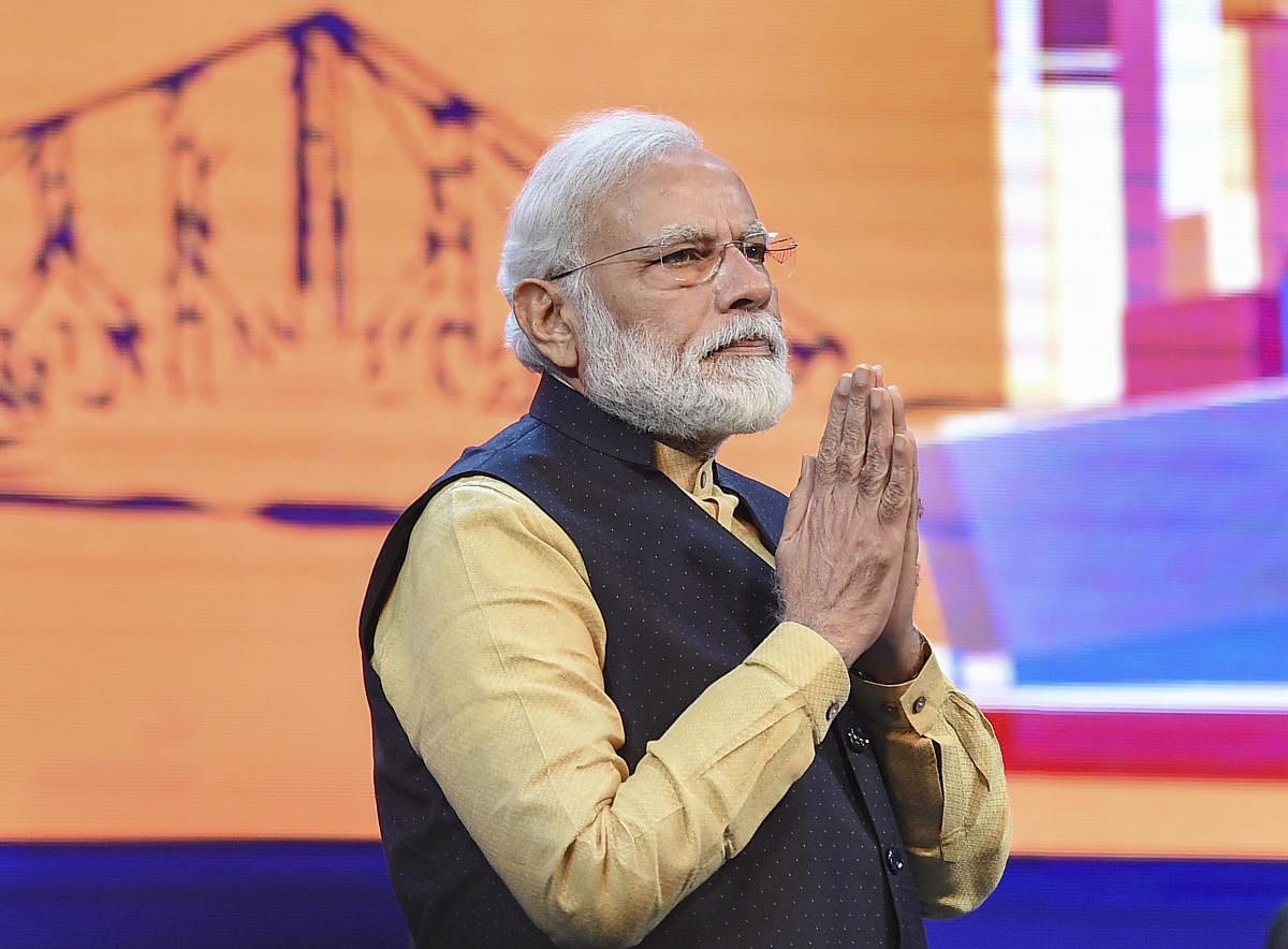 Amid the controversy over the amended Citizenship Act, the prime minister said, "In this age of violence, it is needed to awaken national conscience. It is only from this that our culture, history and philosophy have emerged." (PTI Photo)