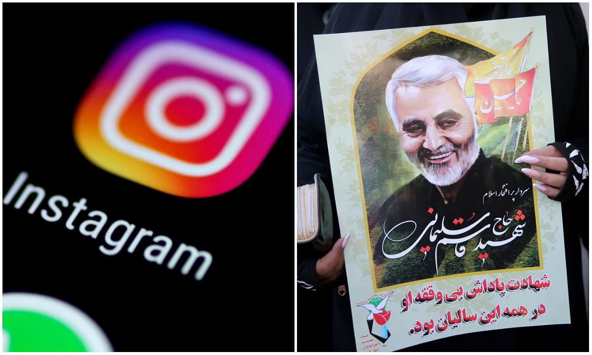Instagram shut down Soleimani’s personal account last April after the U.S. designated the Islamic Revolutionary Guards a foreign terrorist organization. (Photo by Reuters)