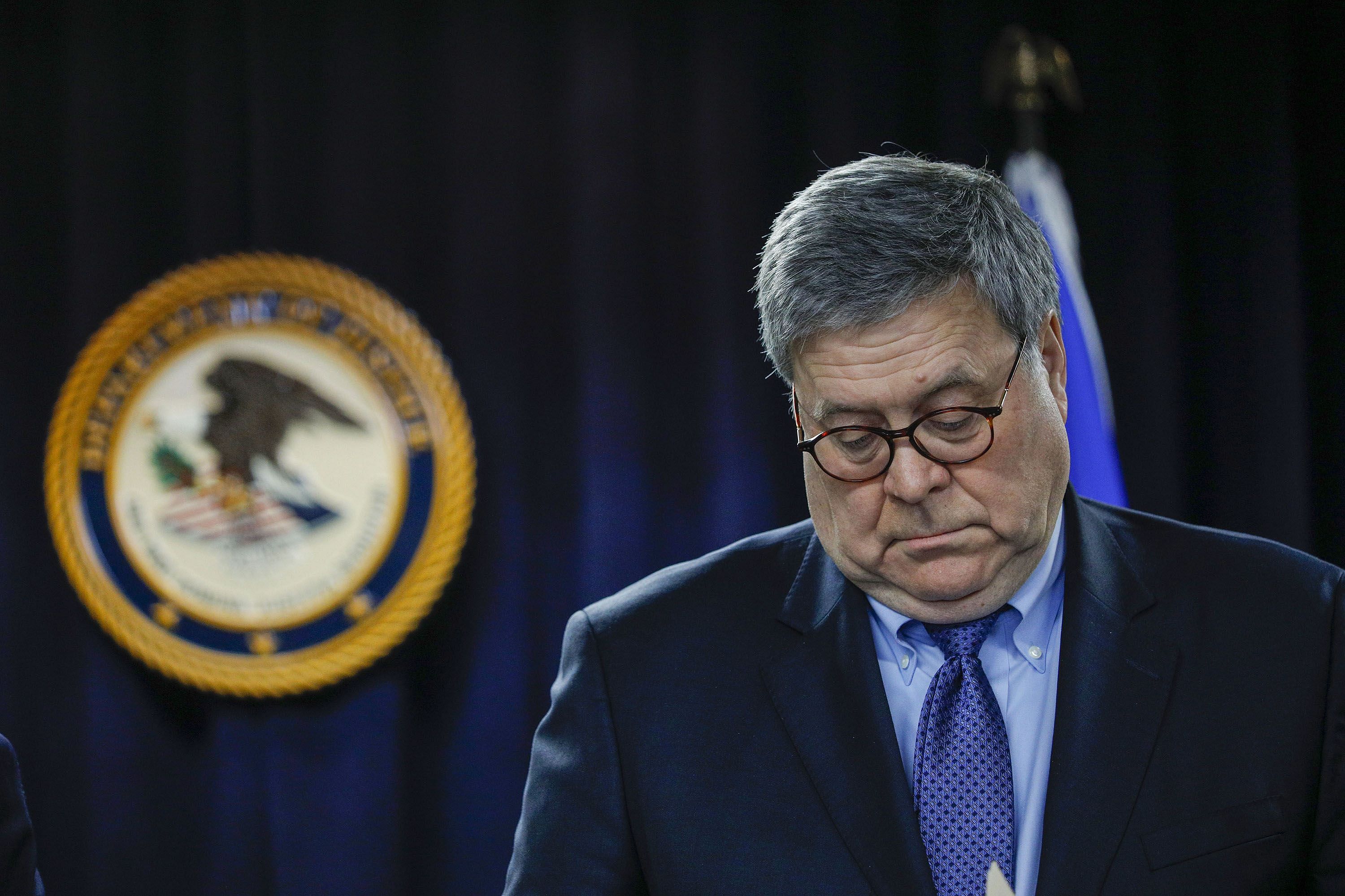 Attorney General William Barr. (Reuters Photo)