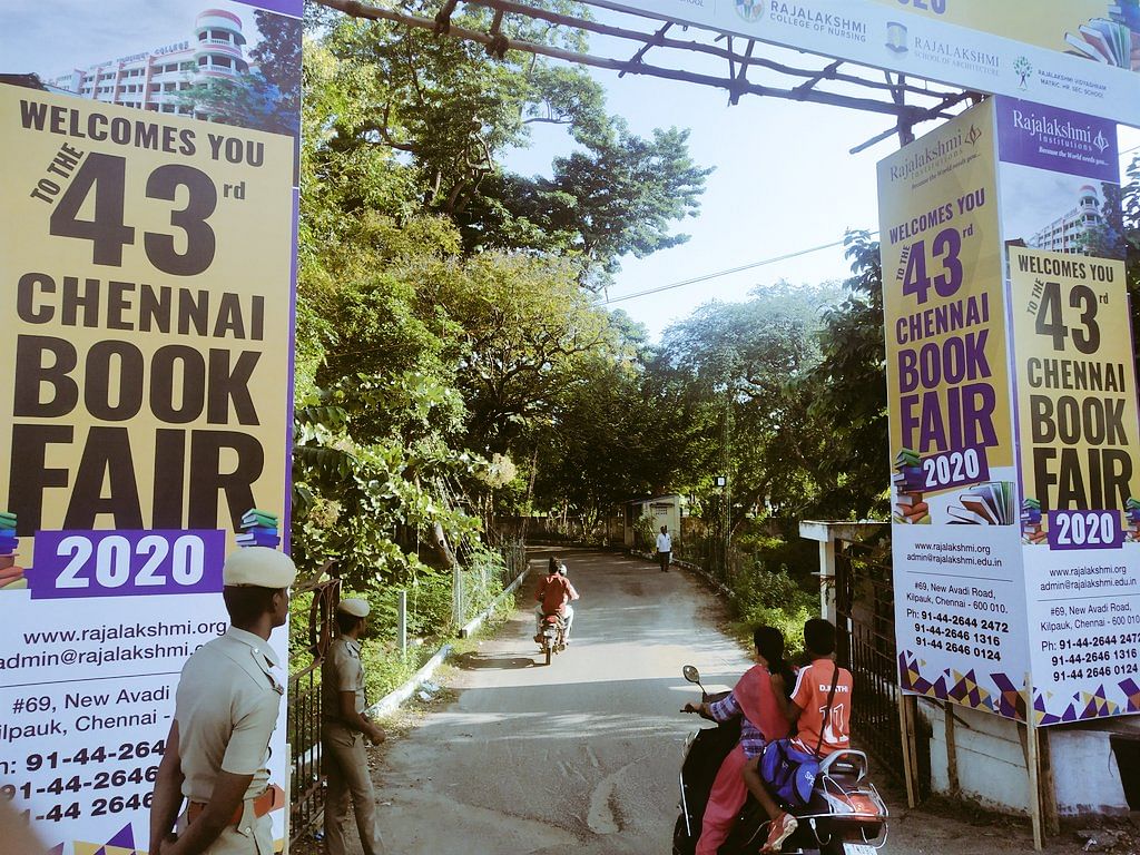 Photo of the 43rd Chennai Book Fair. (Twitter Photo/@TomJerr31498286)