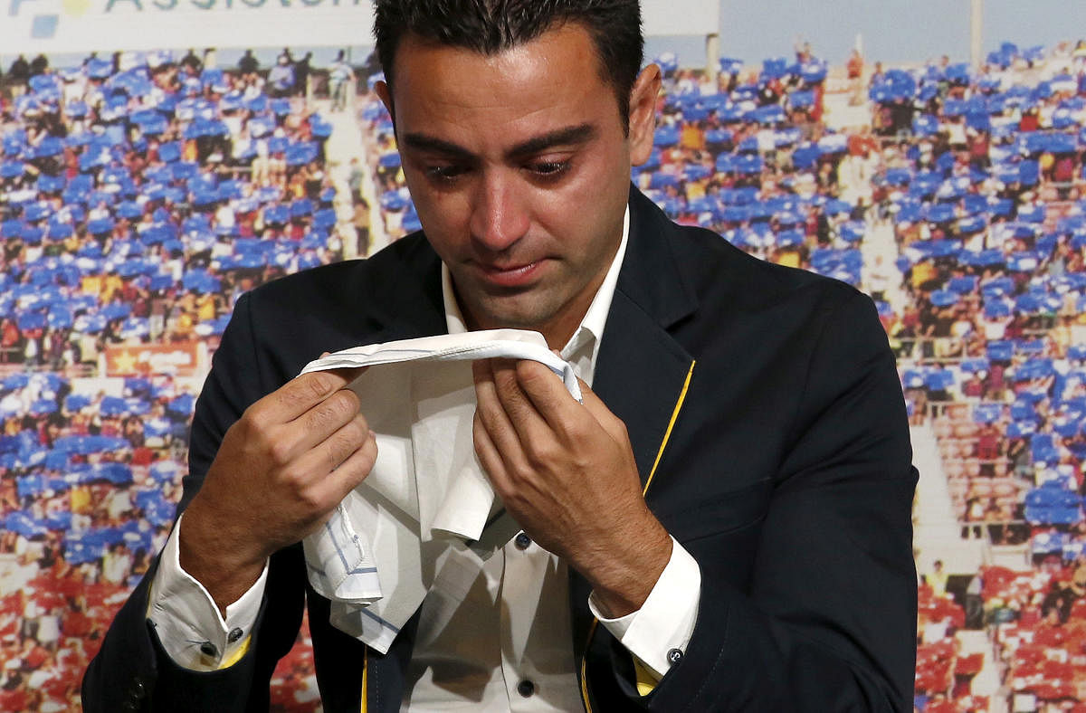 Xavi: Barca legend to be their next coach? (Reuters Photo)