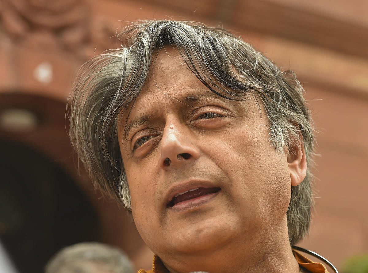 "Mr Kejriwal really wants power without responsibility, which we all know has been the prerogative of eunuchs for ages," Tharoor had earlier said. (PTI Photo)