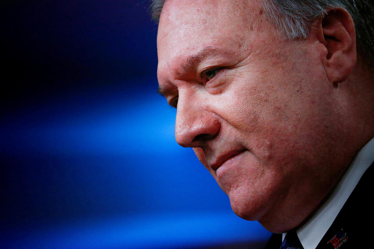 Pompeo -- who shared the stage with a predecessor, Condoleezza Rice -- said he spoke to leaders of all backgrounds in Iraq including the Shiite majority, which enjoys religious ties with Iran. (Photo by Reuters)