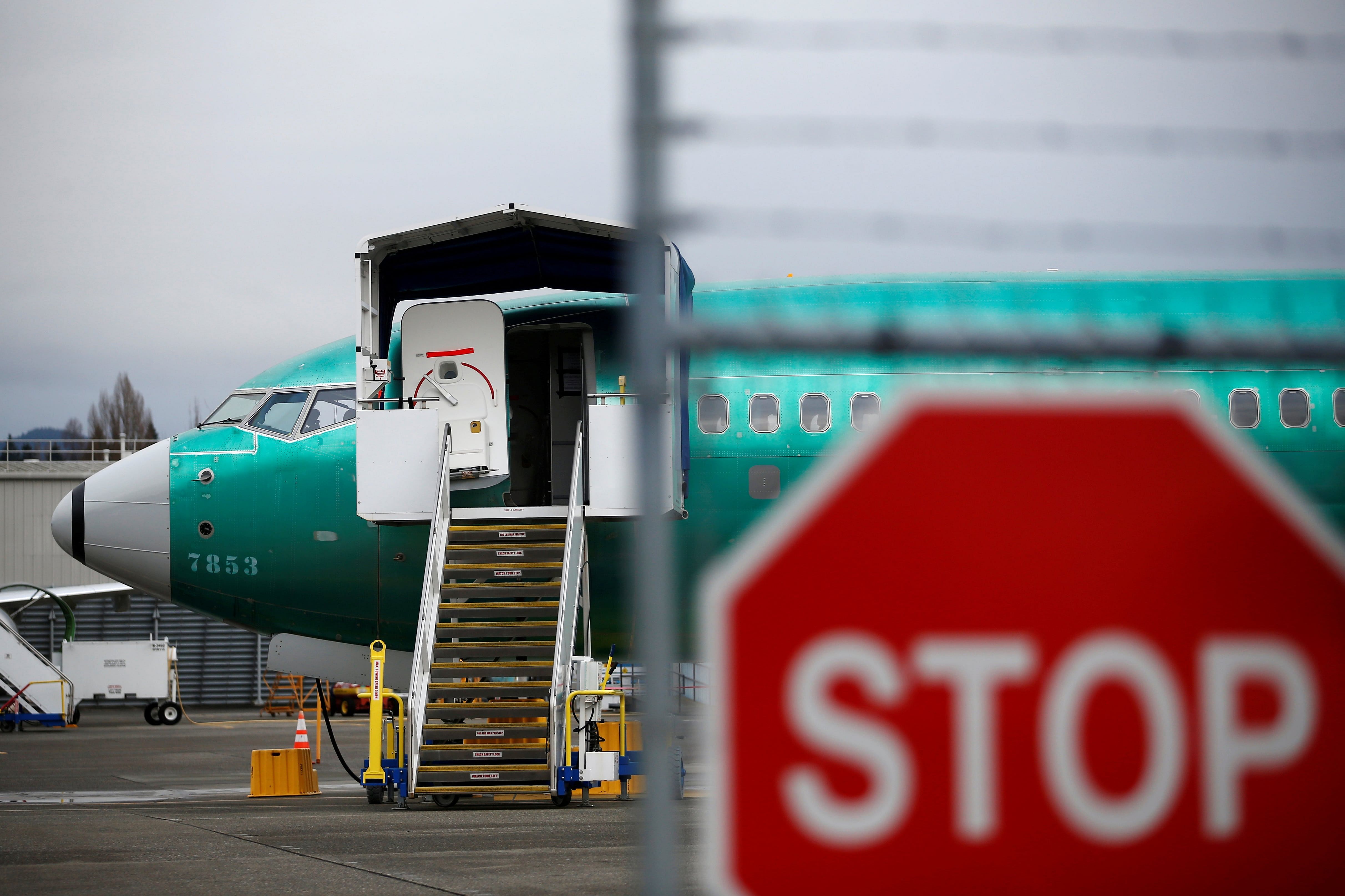  A Boeing 737 Max aircraft sits on the tarmac at Boeing's 737 Max production facility in Renton, Washington, U.S. December 16, 2019. (Reuters Photo)