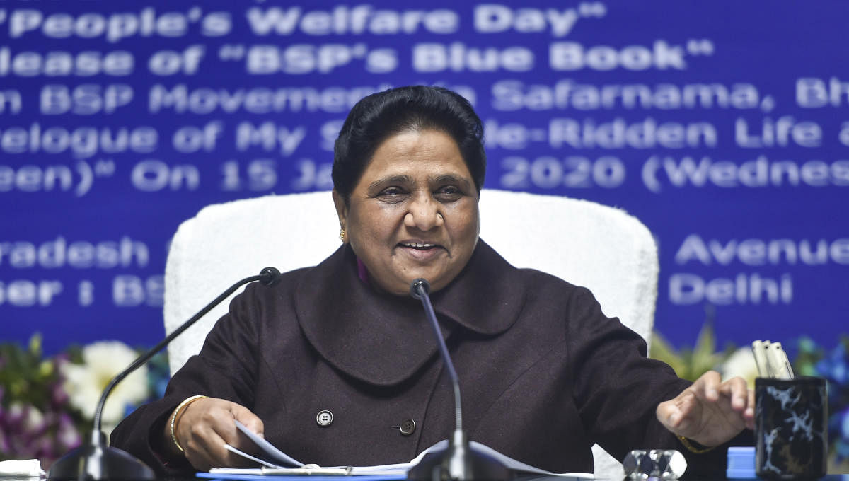 Mayawati has asked to concentrate efforts in unauthorised colonies of rural Delhi and areas where people from Purvanchal -- East Uttar Pradesh and parts of Bihar -- are in a majority. (PTI Photo)