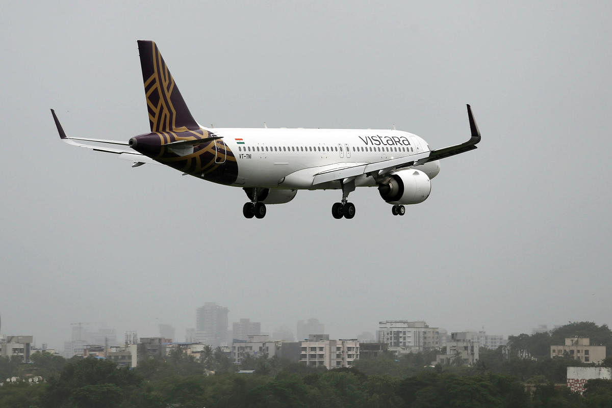 The victim alleged that she was molested by a co-passenger on board an Air Vistara flight from Delhi to Mumbai. (Reuters Photo)