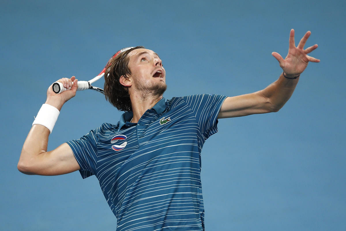 "Obviously after my last season, I have a lot of big expectations for 2020, but first of all I need to stay lucid and take it all match-by-match," Medvedev said. (Reuters Photo)