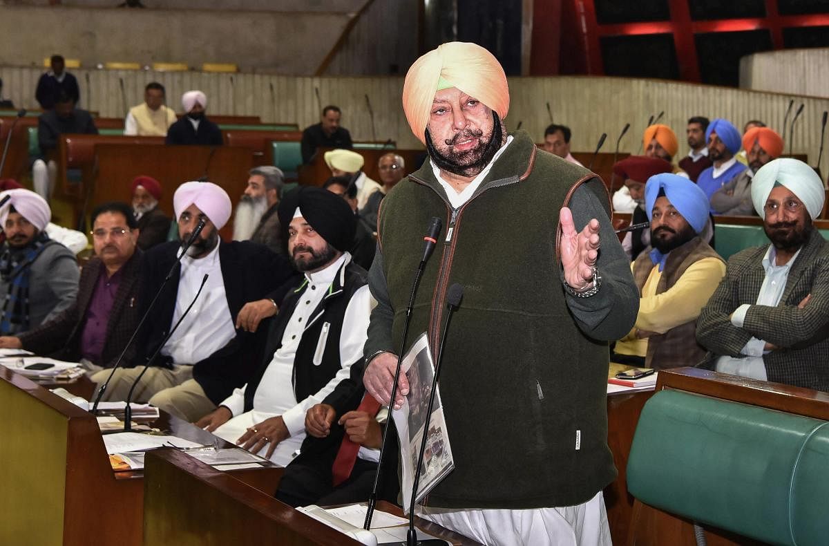 Punjab Chief Minister Captain Amarinder Singh. (PTI Photo)