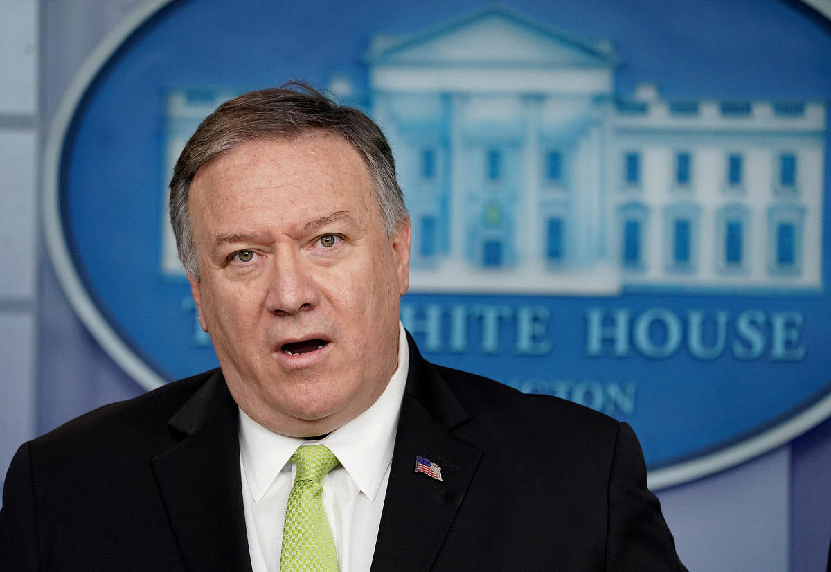 "They all welcome the fact that America is still there executing its counter terror campaign," Pompeo said. (Reuters Photo)