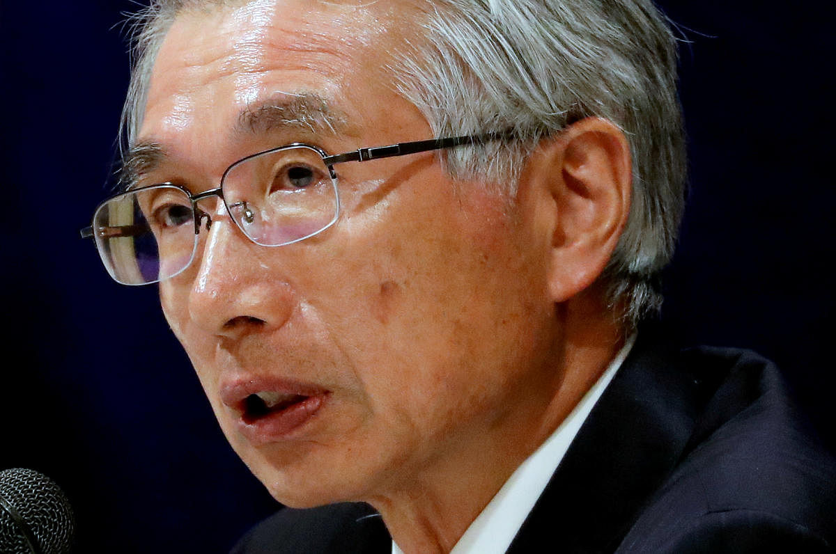 Junichiro Hironaka, chief lawyer of the former Nissan Motor chairman Carlos Ghosn, attends a news conference (REUTERS photo)