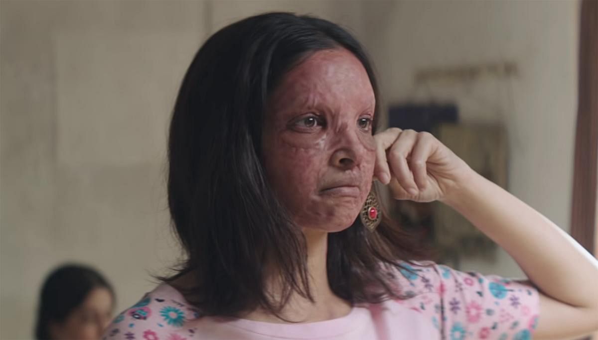 Chhapaak shows Deepika Padukone as an acid attack victim.
