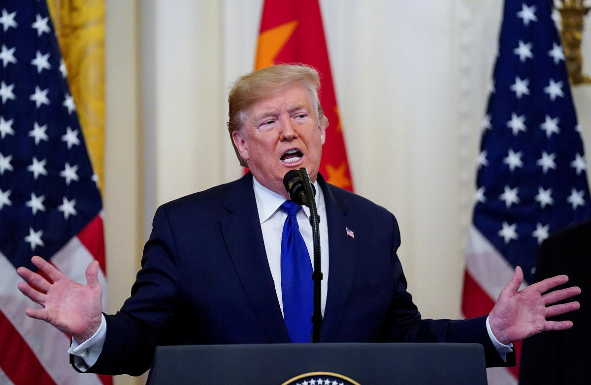 Trump asserted that he will continue with his policies on tariffs. Credit: Reuters