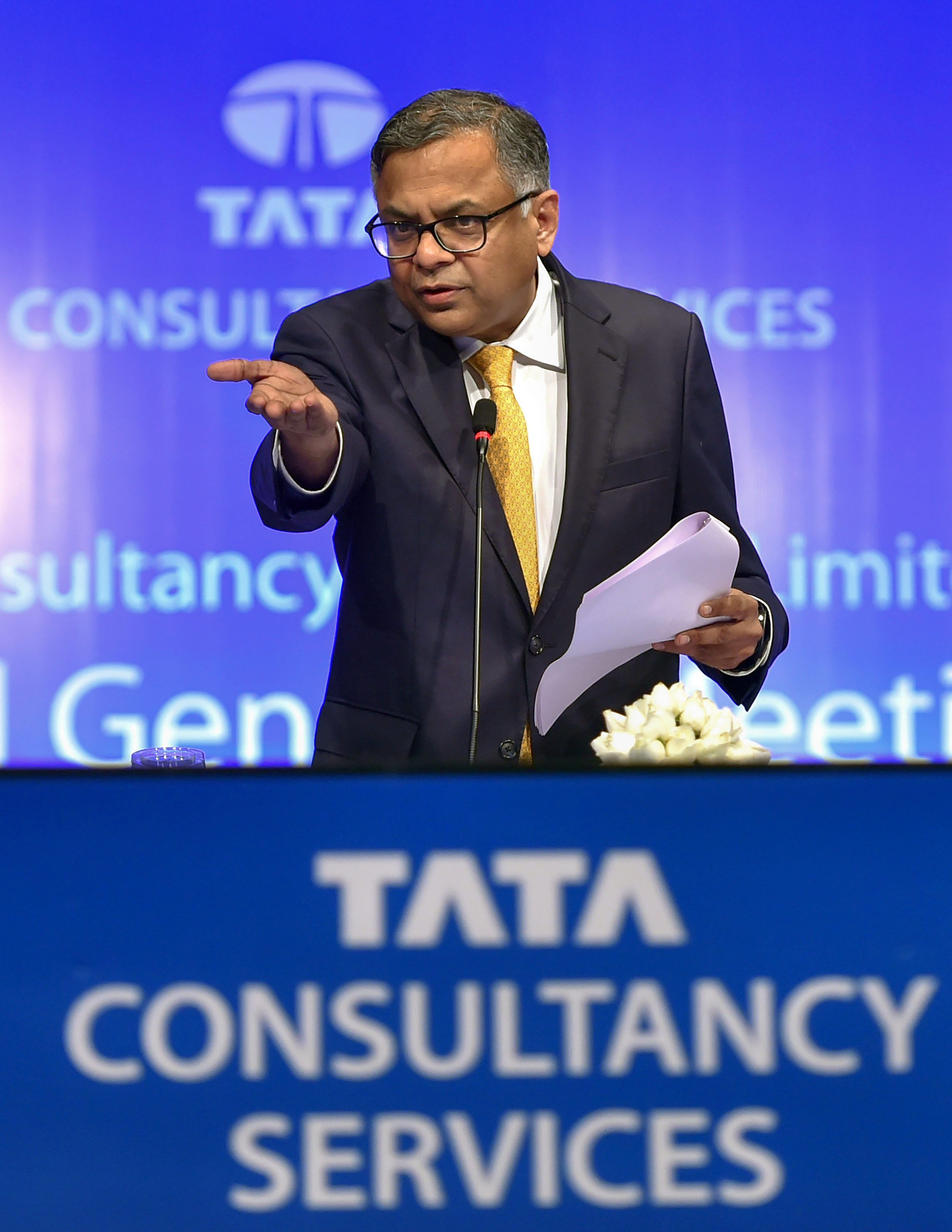 Tata Sons chairman N Chandrasekaran. (PTI Photo)