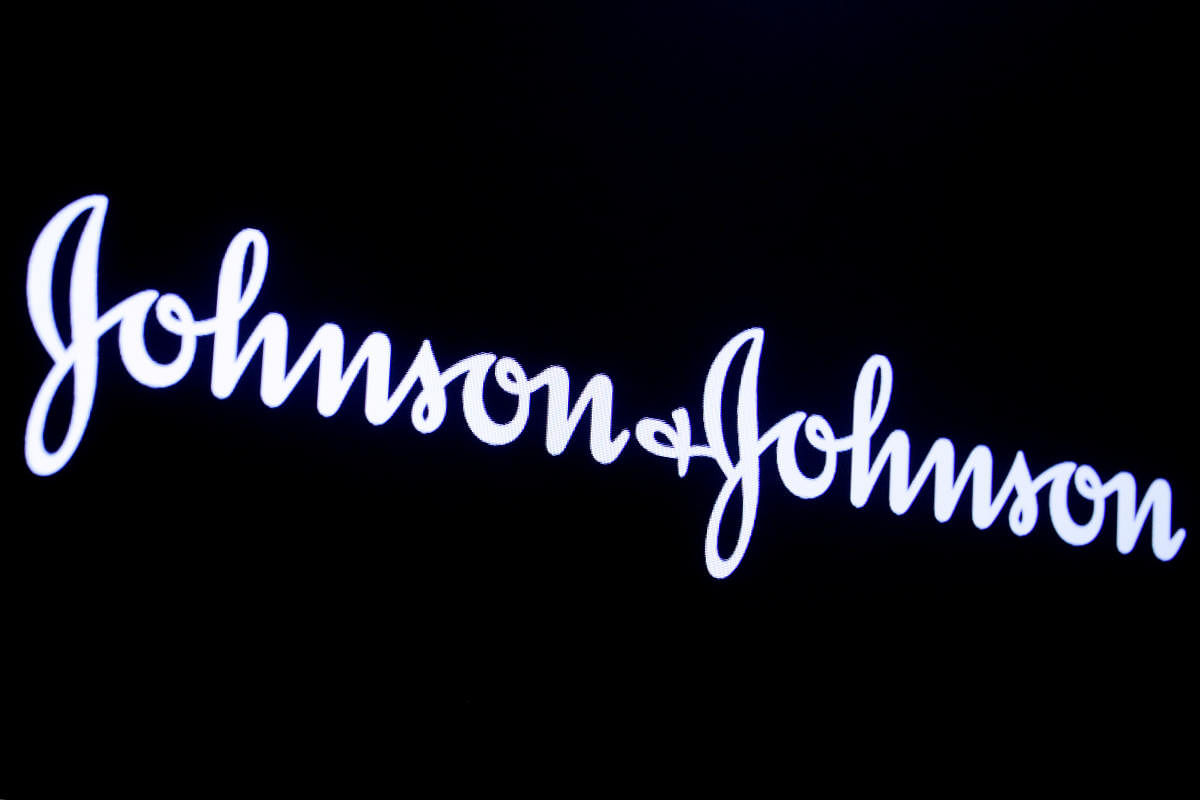 The company logo for Johnson &amp; Johnson. (Reuters Photo)