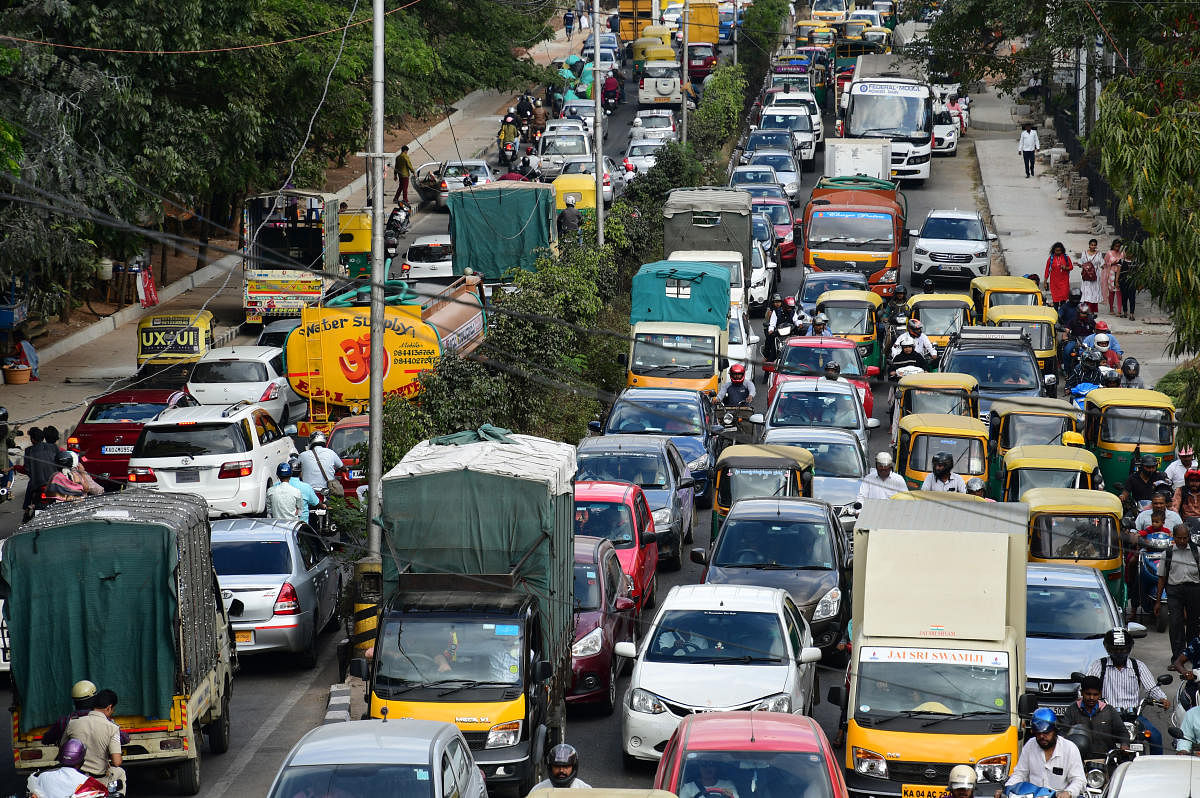 Traffic jam in Bengaluru