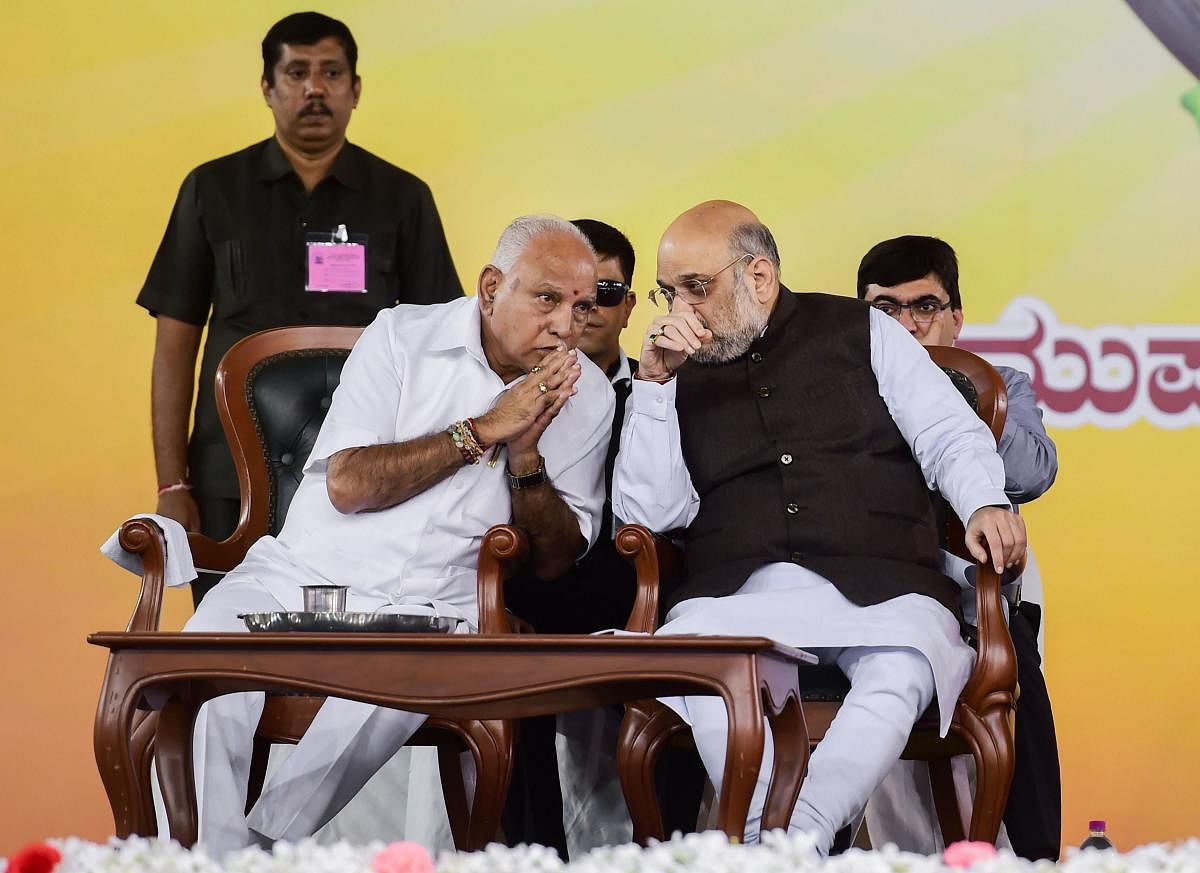Asked whether he would travel to Delhi to meet Shah after returning from Davos, Yediyurappa merely said, "It is natural for me to meet Amit Shah." PTI