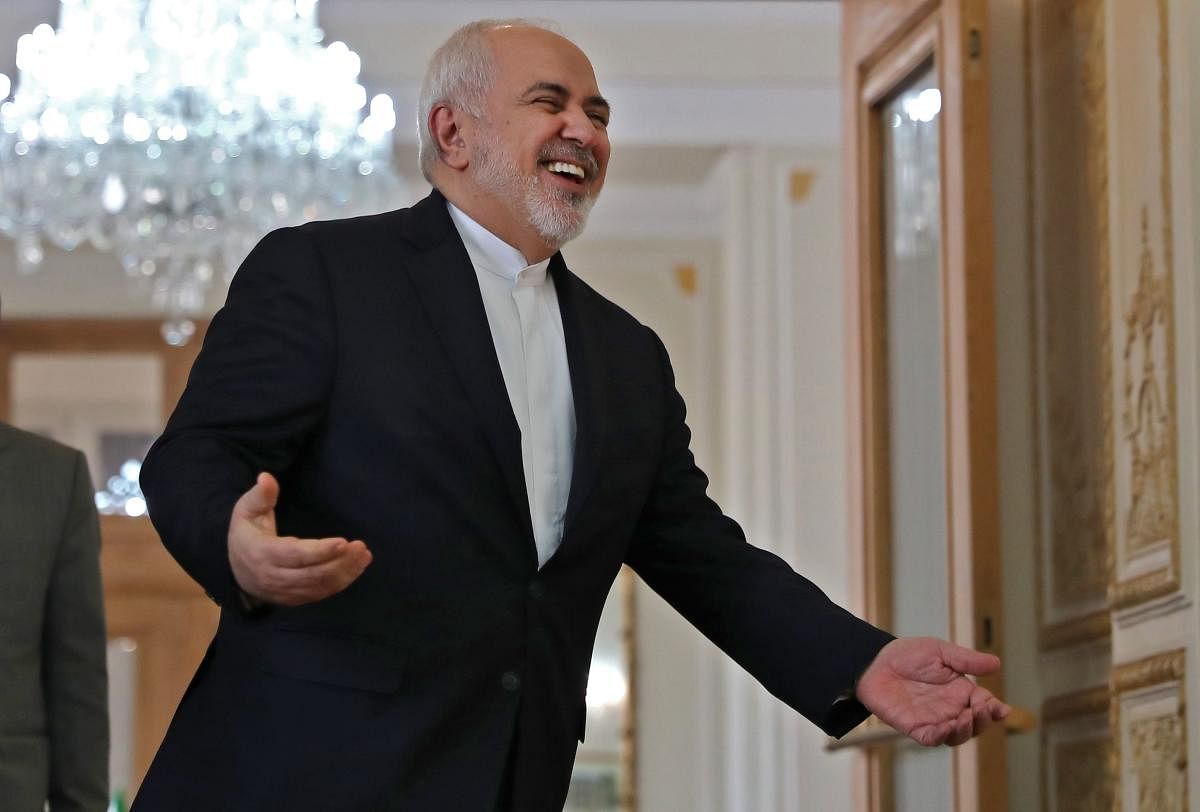 The European move "has no legal basis" and if they take further measures "Iran's withdrawal from the NPT will be considered," Foreign Minister Mohammad Javad Zarif was quoted as saying by the Iranian parliament's website. (AFP Photo)
