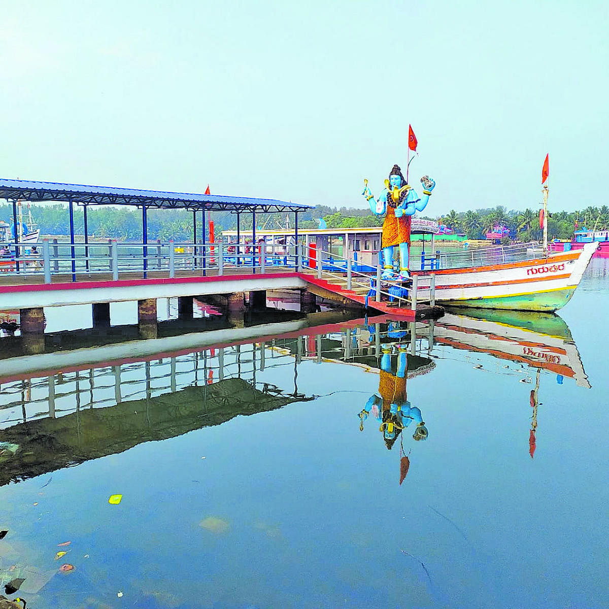 The passenger ferry jetty constructed at Boloor in Mangaluru.
