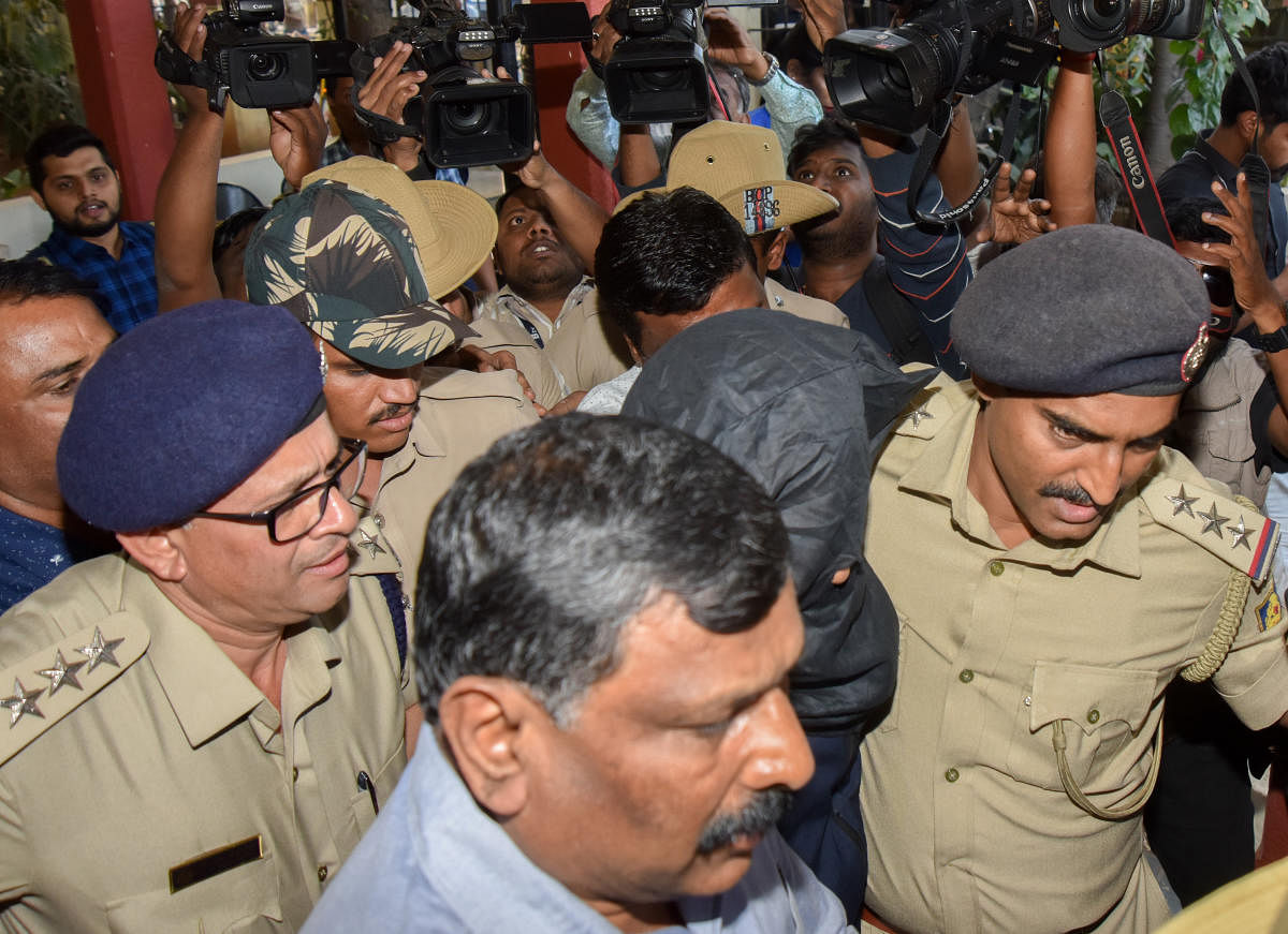 Adithya, who surrendered before the Bengaluru police on Wednesday, is being questioned, according to sources.(DH Photo)