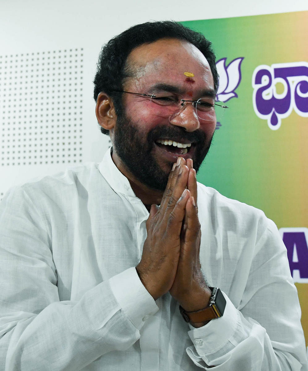 Union Minister of State for Home Accounting G Kishan Reddy (DH Photo)