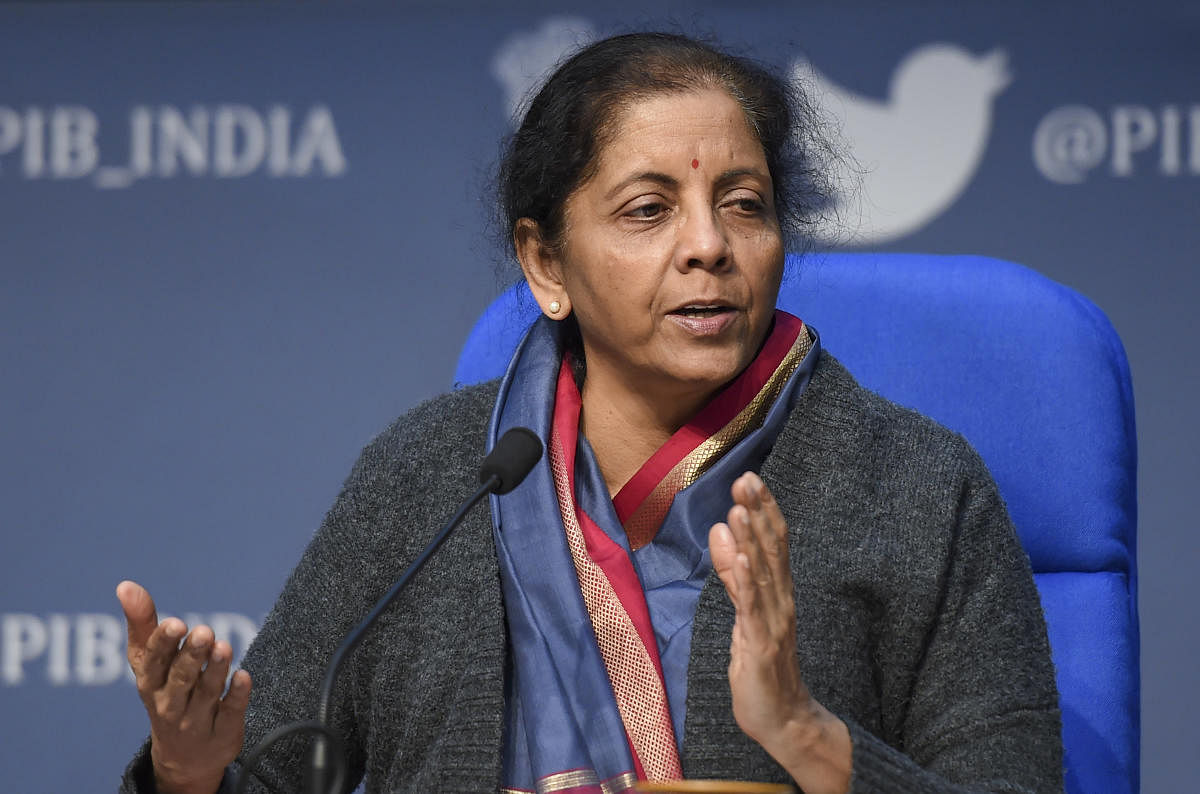 Finance Minister Nirmala Sitharaman also said that GST collection, which crossed Rs 1 lakh crore per month mark during the last two months, will remain "good" in coming days. (PTI File Photo)