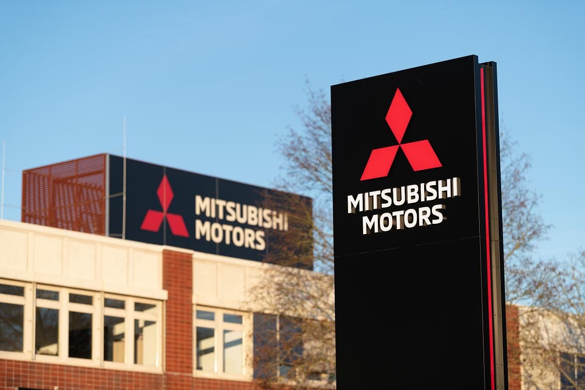 Exterior view taken on January 21, 2020 shows a German plant of Japanese automaker Mitsubishi in Friedberg. (AFP Photo)