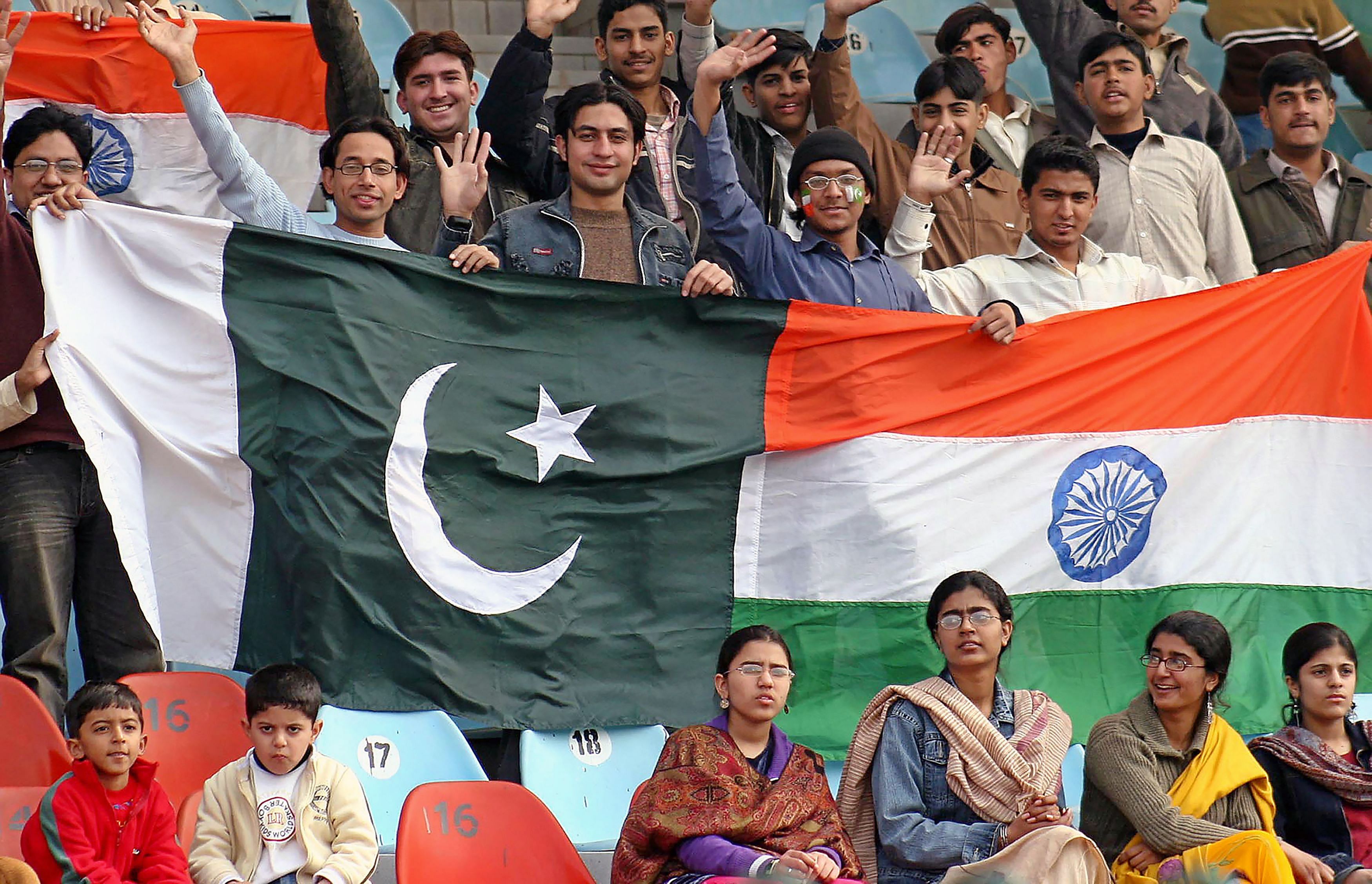 India and Pakistan flag.