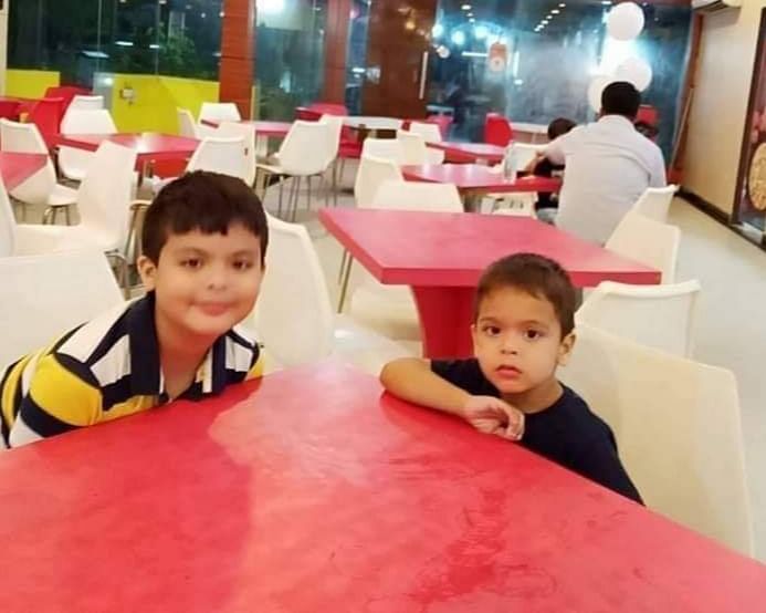 Ishan and Evan Goswami, who died in a fire at their home in Guwahati on Thursday. (DH photo)