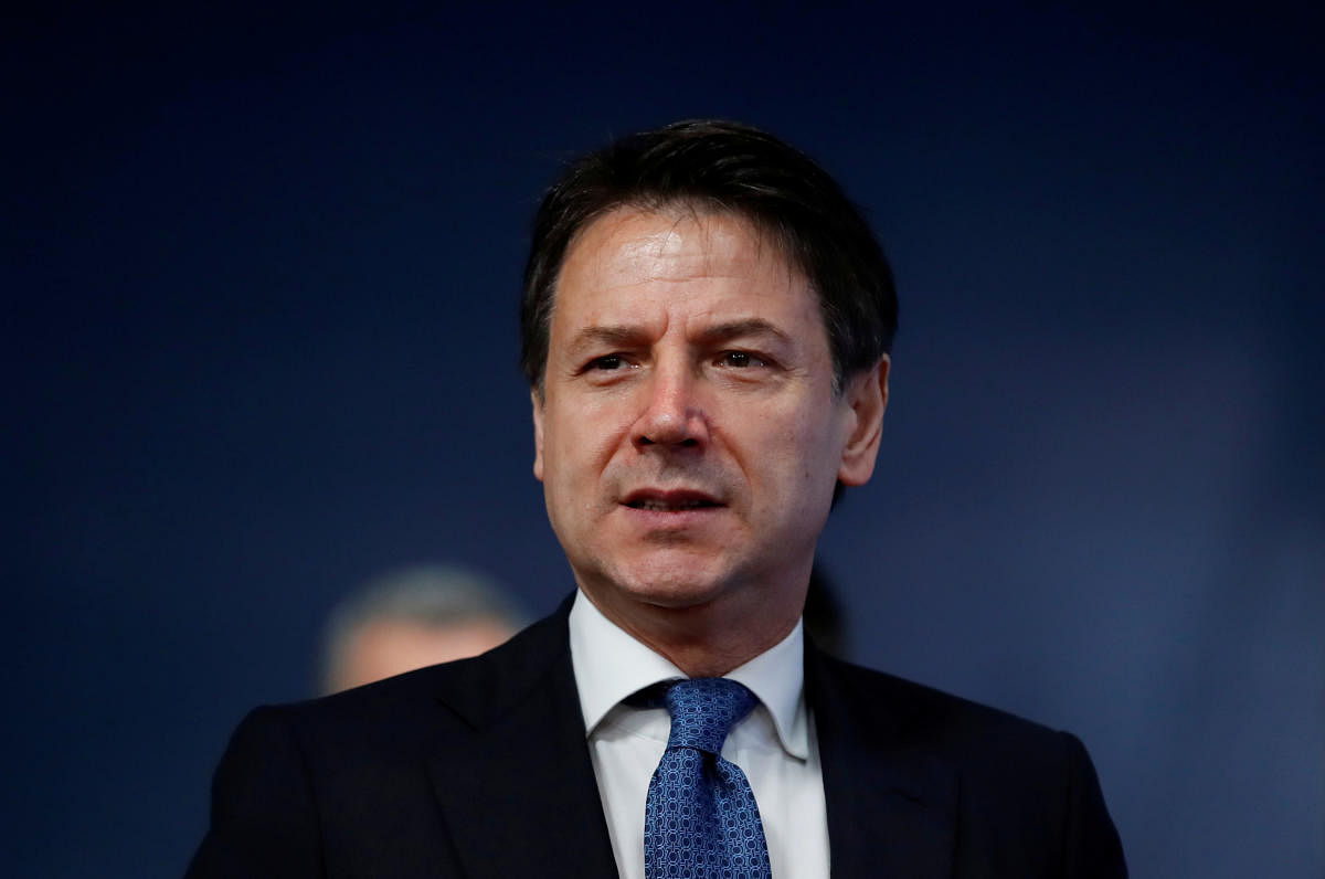 The prime minister's office gave no detailed reason for the cancellation of the trip but said Conte would be remaining in Rome to work on "urgent issues". Reuters file photo