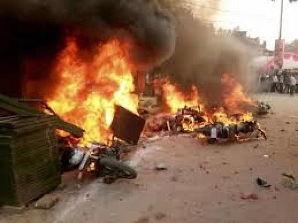 Koregaon Bhima violence still (DH Photo)