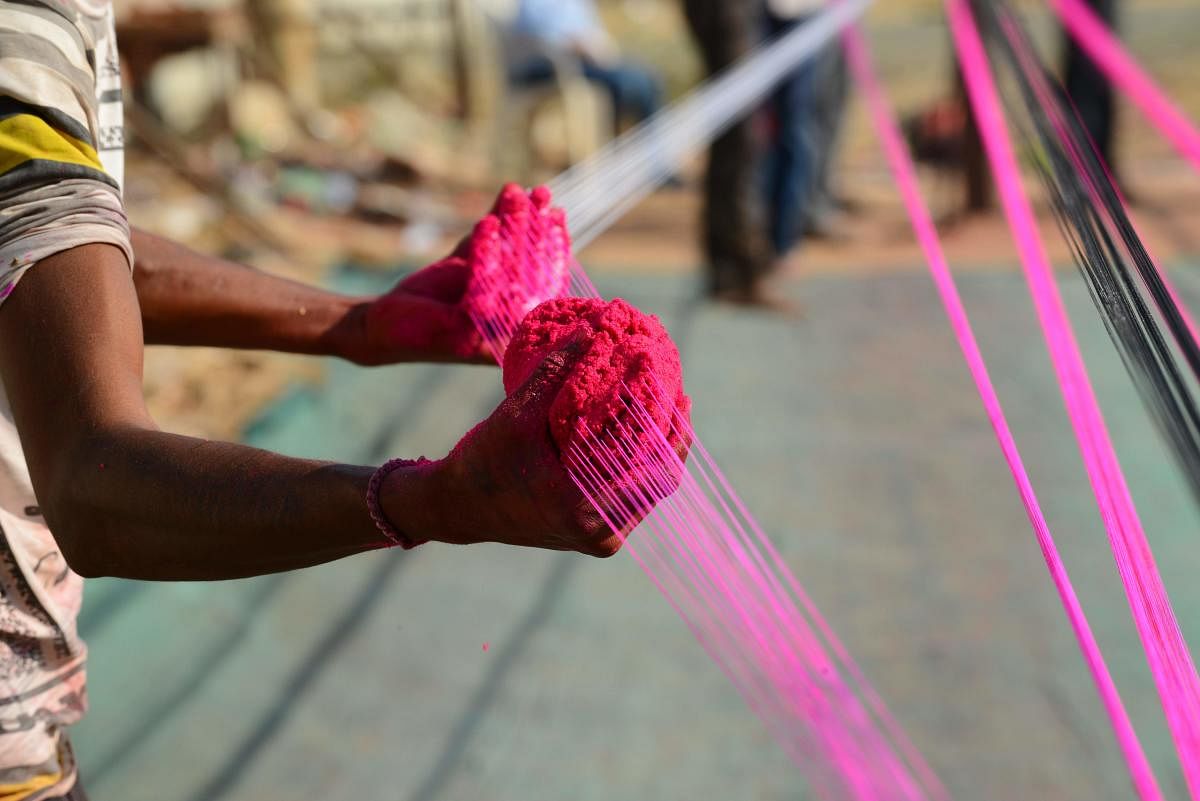 The NGT panel had clarified that the ban order would apply on nylon, Chinese and cotton manja coated with glass. Credit: AFP