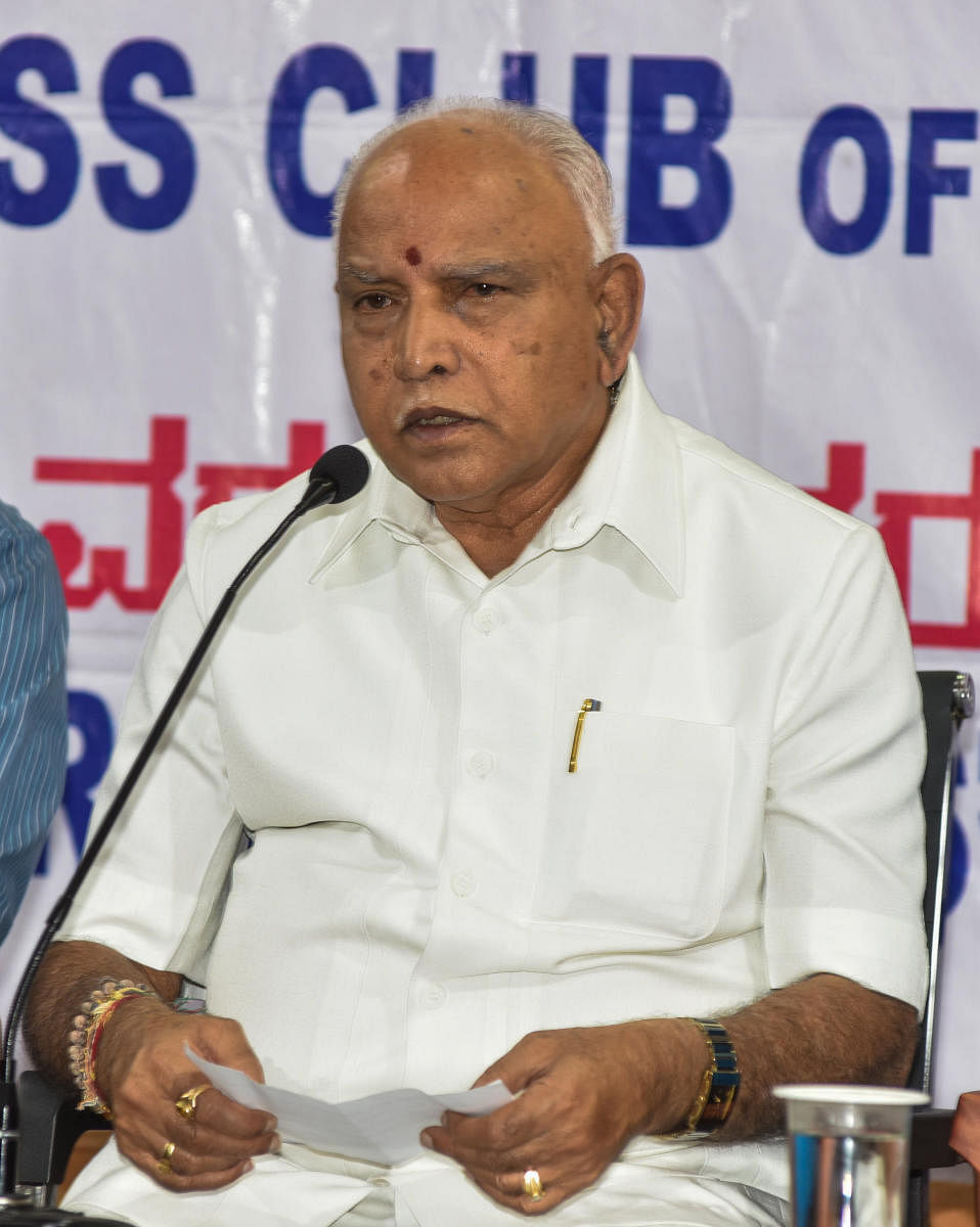 In the 34-member Cabinet, 16 berths are vacant and Yediyurappa is under immense pressure from ministerial aspirants, who include the newly-elected legislators - earlier with the Congress and the JD(S) as well as native BJP legislators. (DH File Photo)