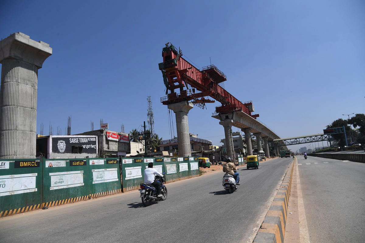 Delayed sanctions, and sluggish pace of work have all contributed to commuter frustration. (Photo/ B H Shivakumar)