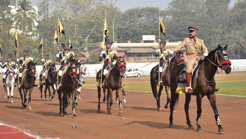 The mounted police unit, which would patrol the streets of the bustling metropolis, had been disbanded in 1932 due to growing vehicular traffic. Credit: Twitter (@AUThackeray)