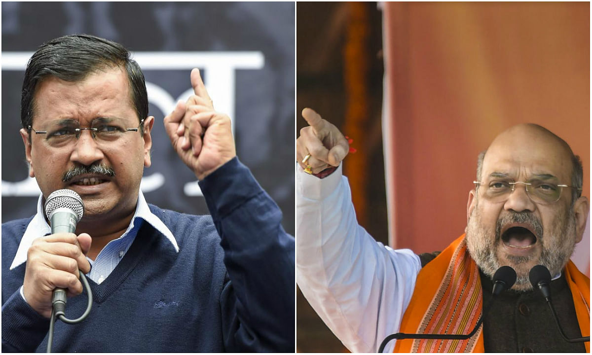 As the BJP upped the ante on Shaheen Bagh protests, Shah asked the AAP chief to visit the protest site so that people could decide whom to vote in the Assembly elections while Kejriwal retorted saying he was the Home Minister and asked why he has not been arrested till now. (PTI File Photos)