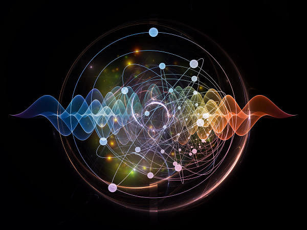 Atomic series. Abstract concept of atom and quantum waves illustrated with fractal elements. (DH File Photo)