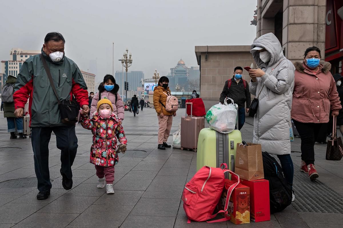 Wuhan and 12 other cities have been completely sealed by the Chinese authorities to stop the virus from spreading. (AFP Photo)